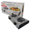 Cocina electrica 2 hornilla inox MC