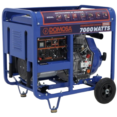 Generador eléctrico diesel 7000 watts 31,5a ac115-230v 60hz DOMOSA