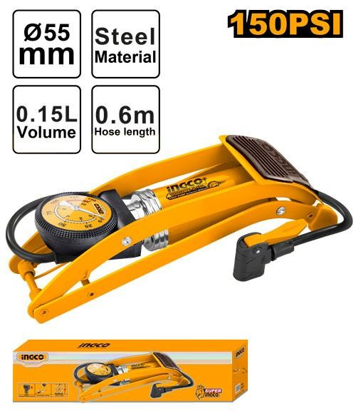 Bomba de aire a pedal 120psi INGCO