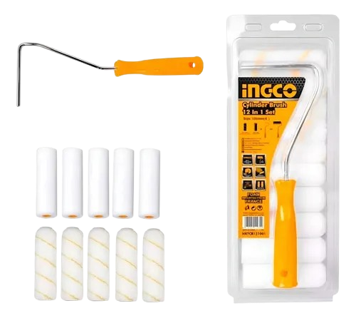 Rodillo 4'' con 10 camisas INGCO (set 11pz)