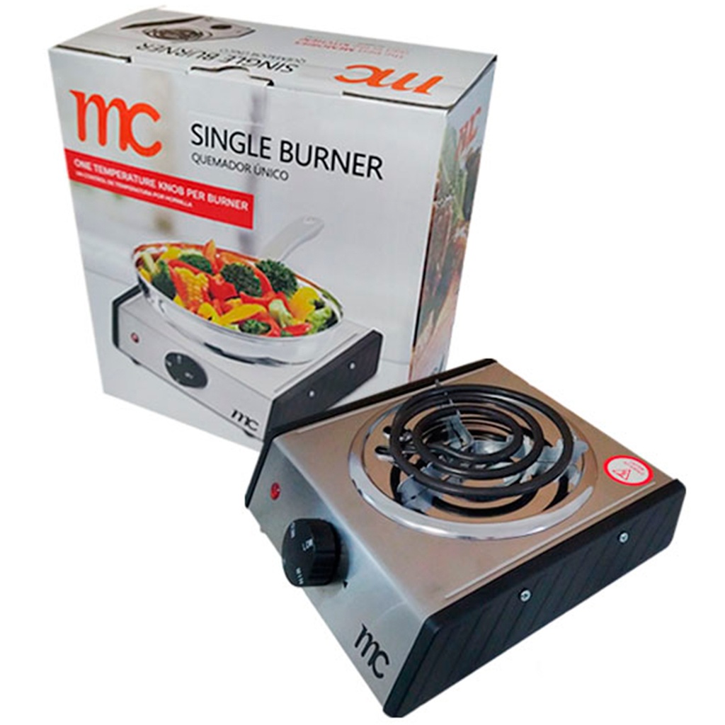 Cocina electrica 1 hornilla inox MC