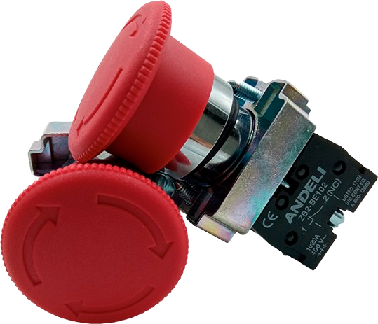 Interruptor de boton con retencion 10a 400v ANDELI