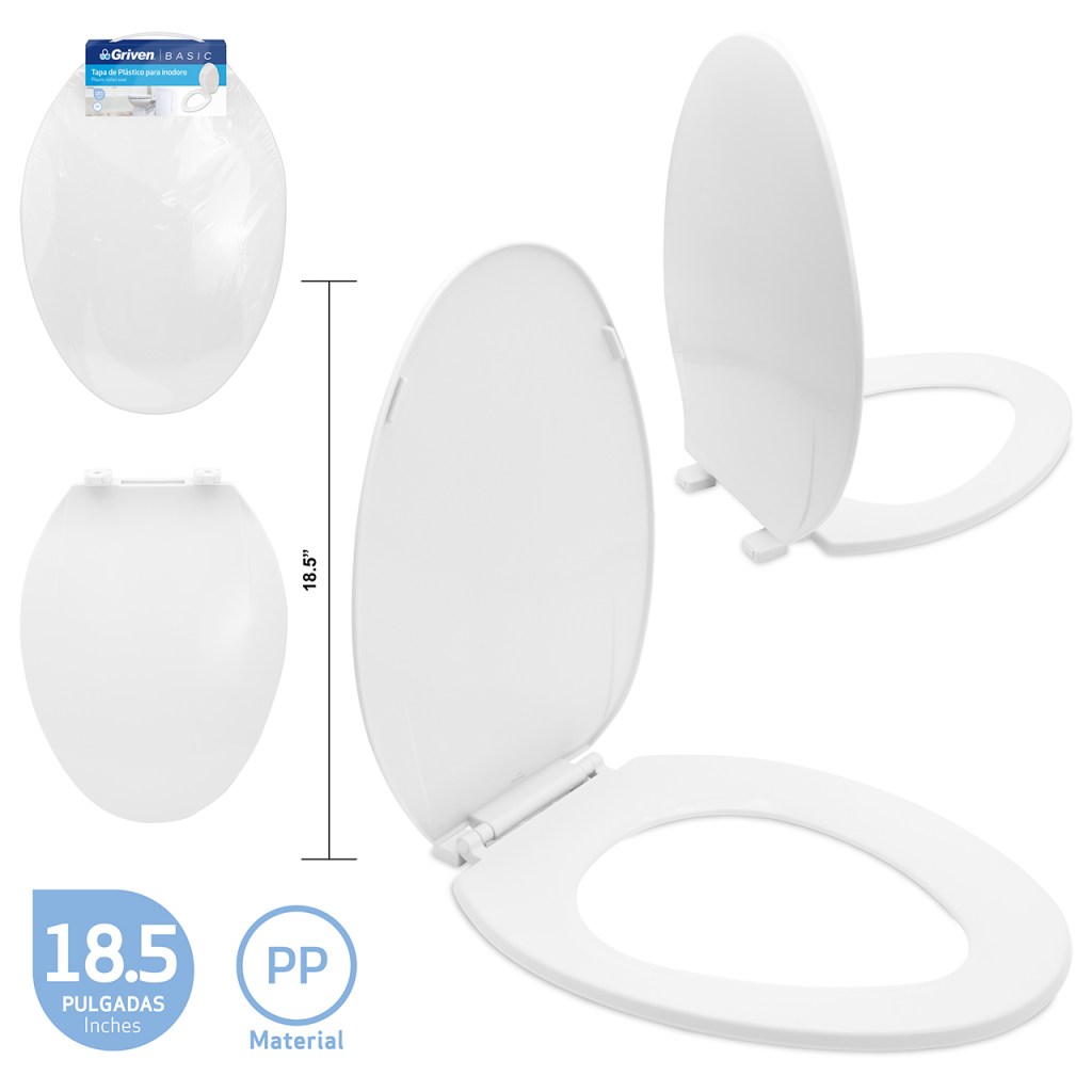 Tapa asiento para w.c. GRIVEN (18,5'')