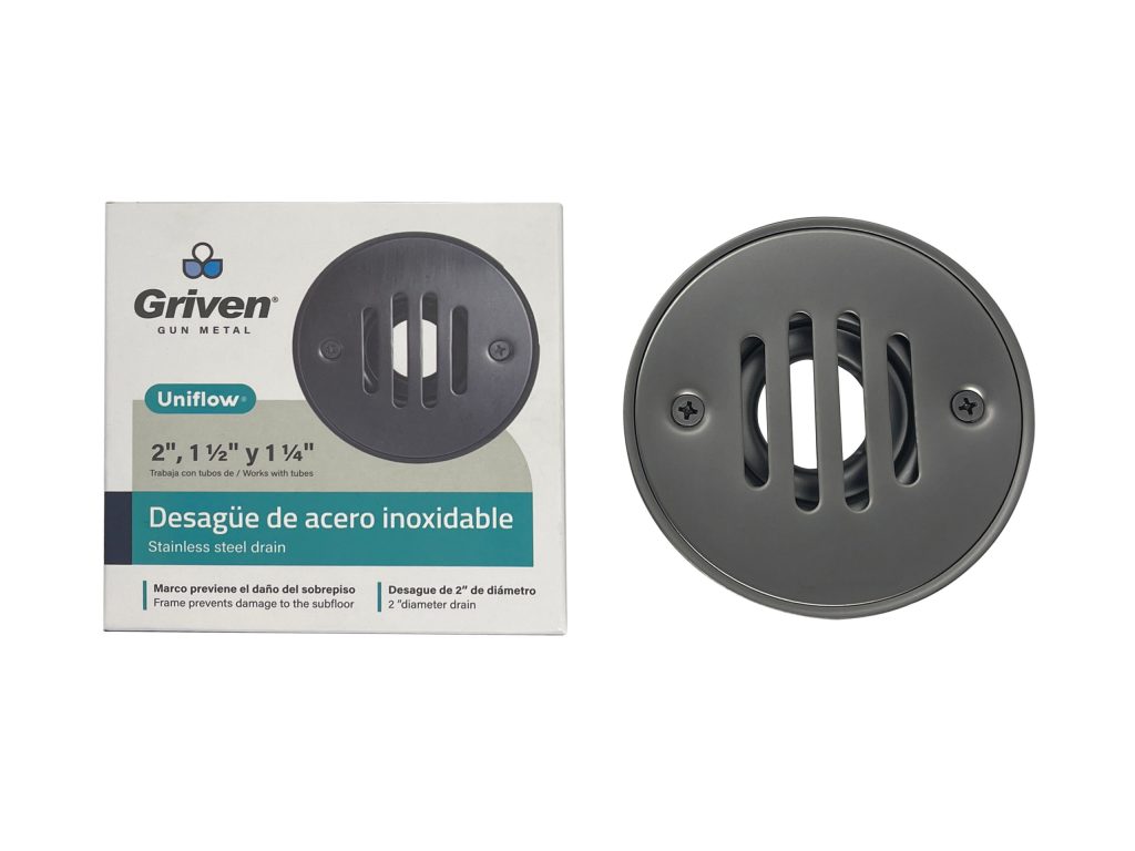 Rejilla para piso 4'' gun metal GRIVEN