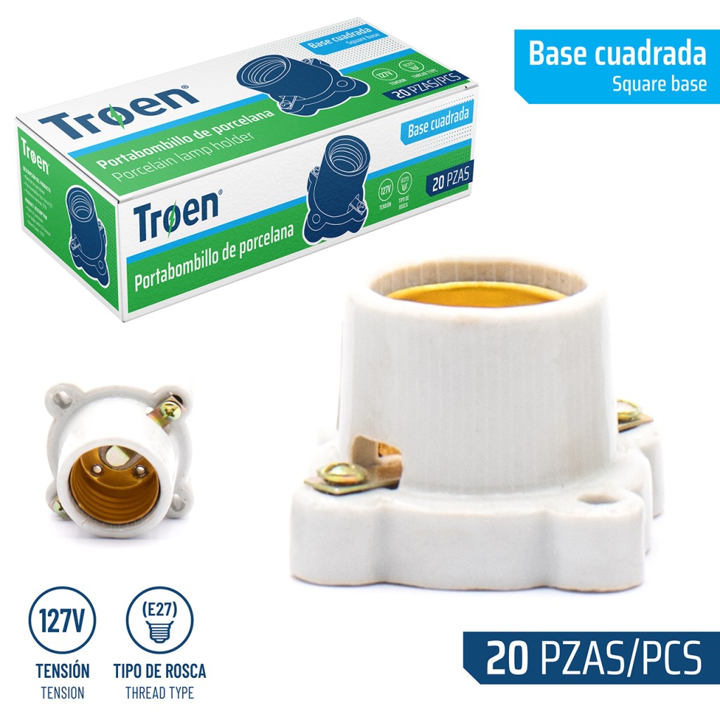 Socate de porcelana TROEN