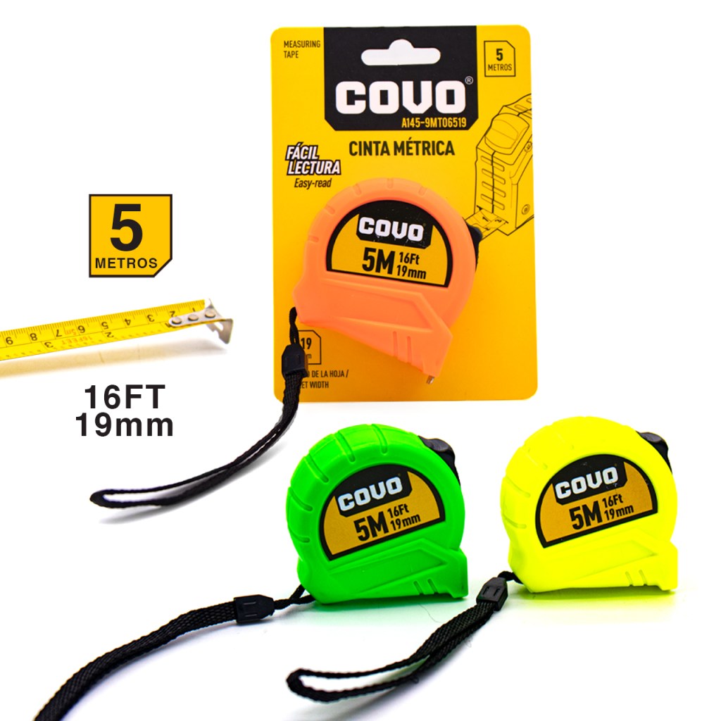 Cinta metrica COVO (19mm x 5 metros)