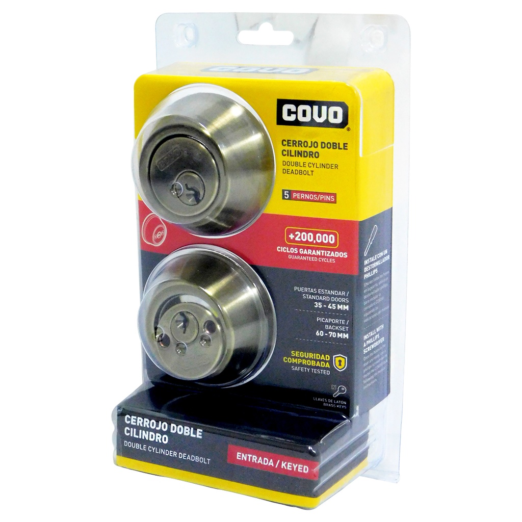 Cerrojo COVO (llave-llave)