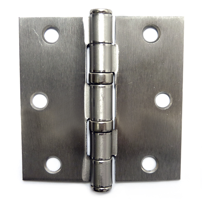 Bisagra cromada con rodamiento 3" x 3" SECURITY (set 2pz)