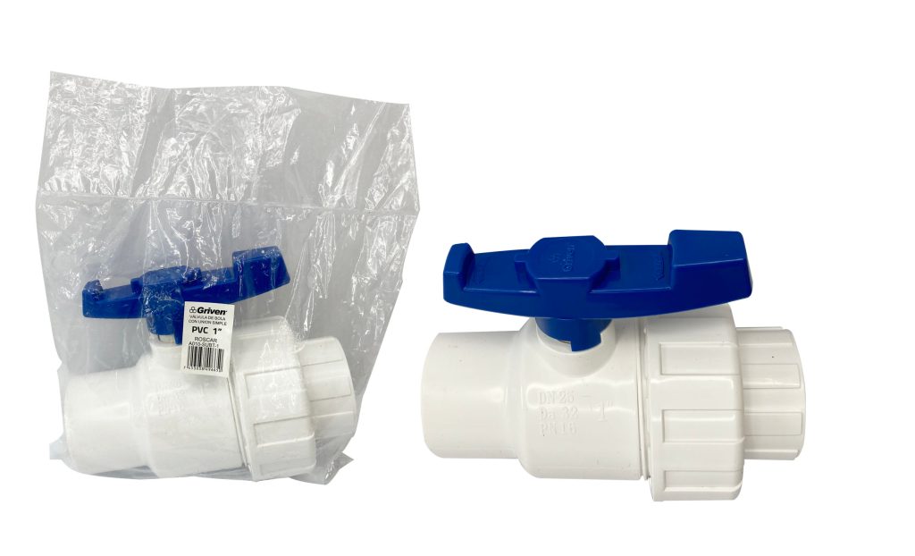 Valvula PVC union universal simple (HR X HR) GRIVEN