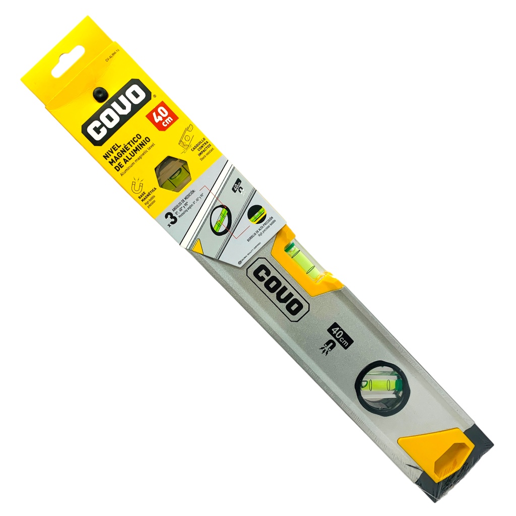 Nivel magnetico de aluminio COVO (16'')