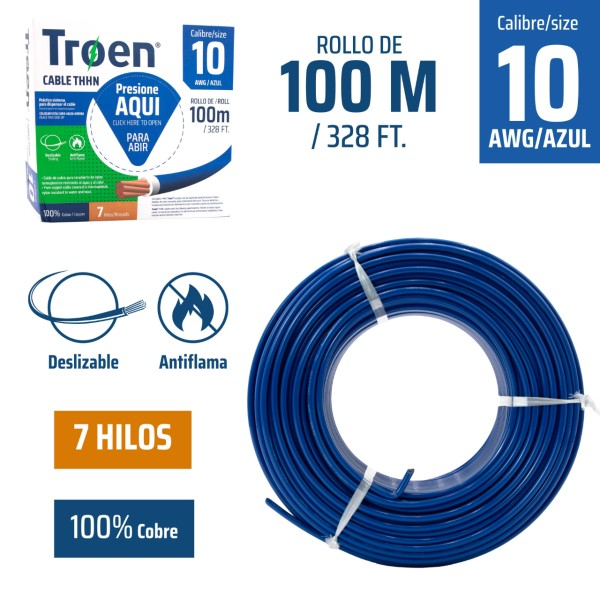 Cable #10 thhn TROEN