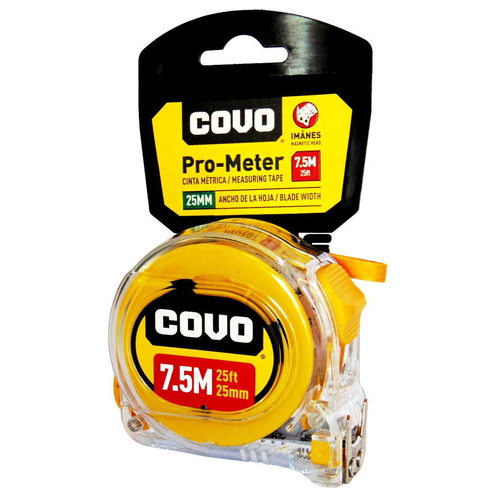 Cinta metrica COVO (25mm x 7.5metros)