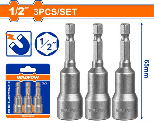 Adaptador de dados 1/2" (3pzs) WADFOW