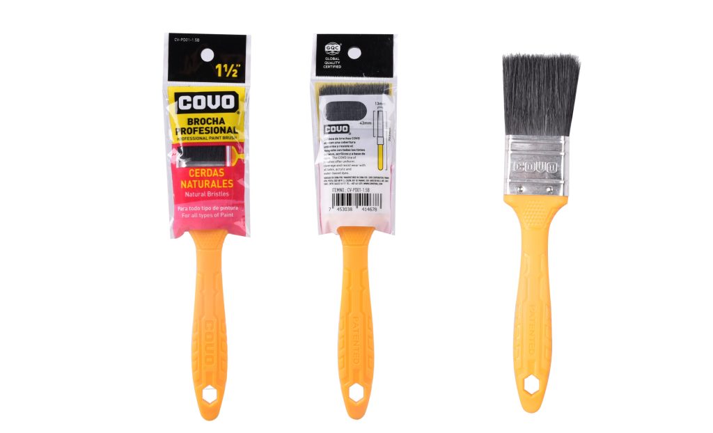 Brocha cerda natural negra COVO (1,5")