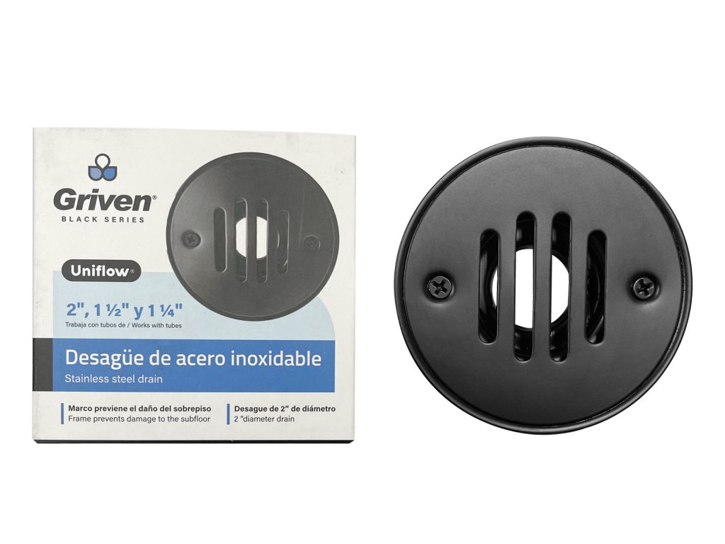 Rejilla para piso 4'' negra GRIVEN