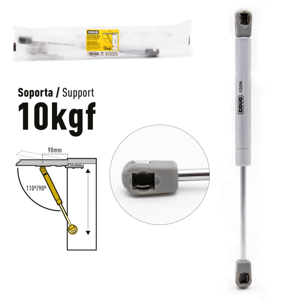 Gato hidraulico para puerta de cocina 10Kgs COVO