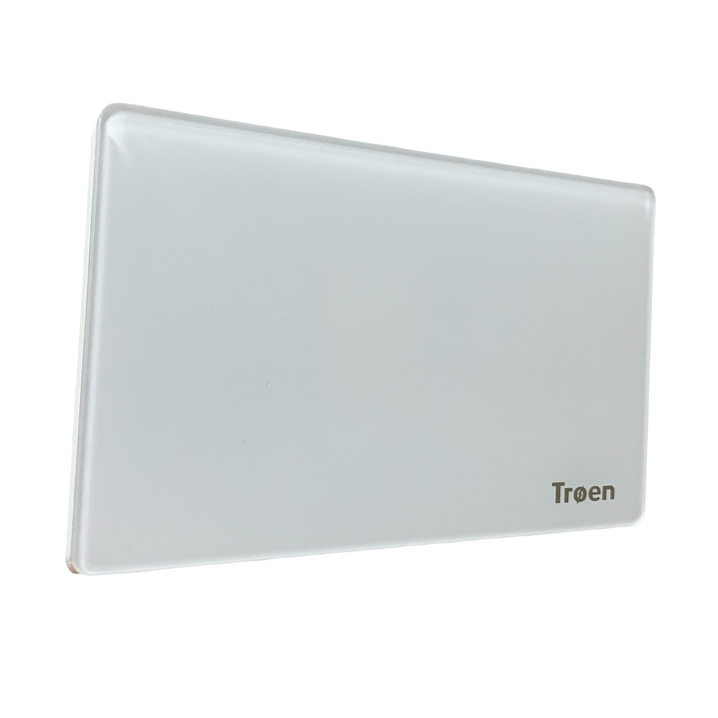 Tapa ciega 4'' x 2'' TROEN (acrilico blanco)