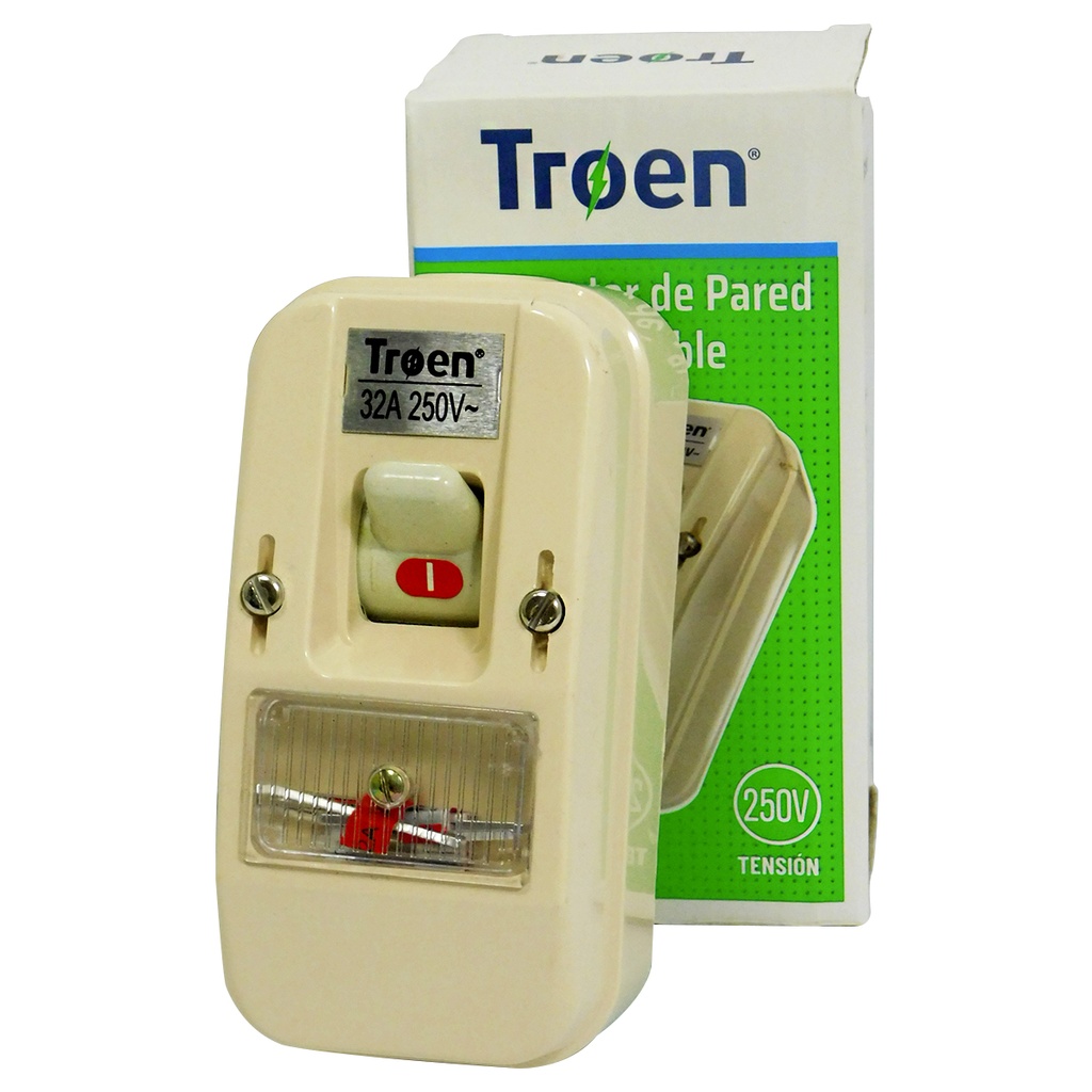 Interruptor bipolar 32amp ac250v TROEN