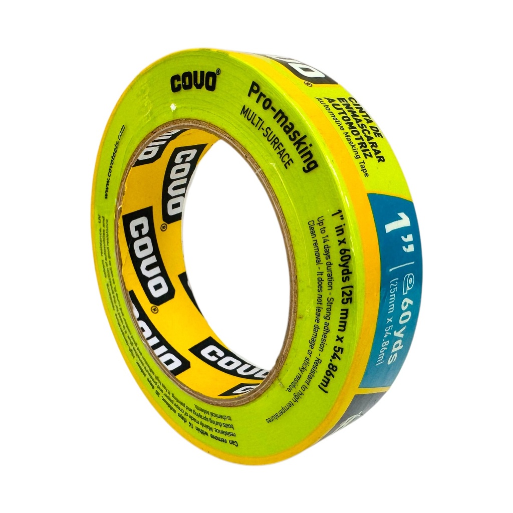 Tirro de papel verde 3/4" x 55 metros COVO