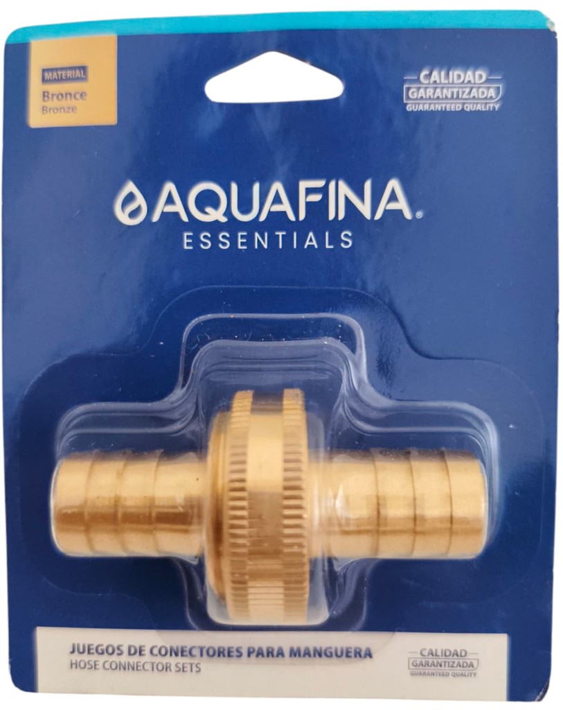 Conexión espiga para manguera 1/2'' AQUAFINA (macho-hembra)