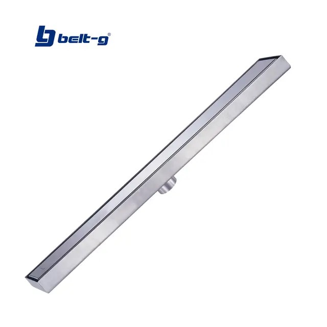 Rejilla rectangular ciega 60cm x 5cm cromada doble face BELT-G