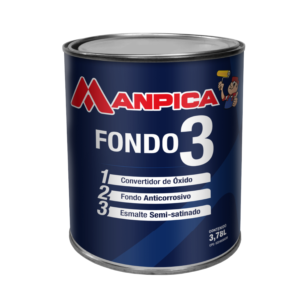 Fondo 3 en 1 negro MANPICA (galón)