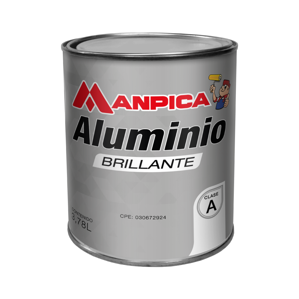 Pintura esmalte aluminio MANPICA (galon)