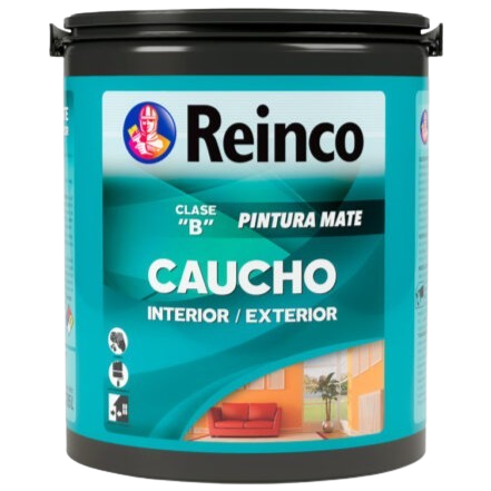 Pintura caucho mate blanco clase ''B" REINCO (galon)