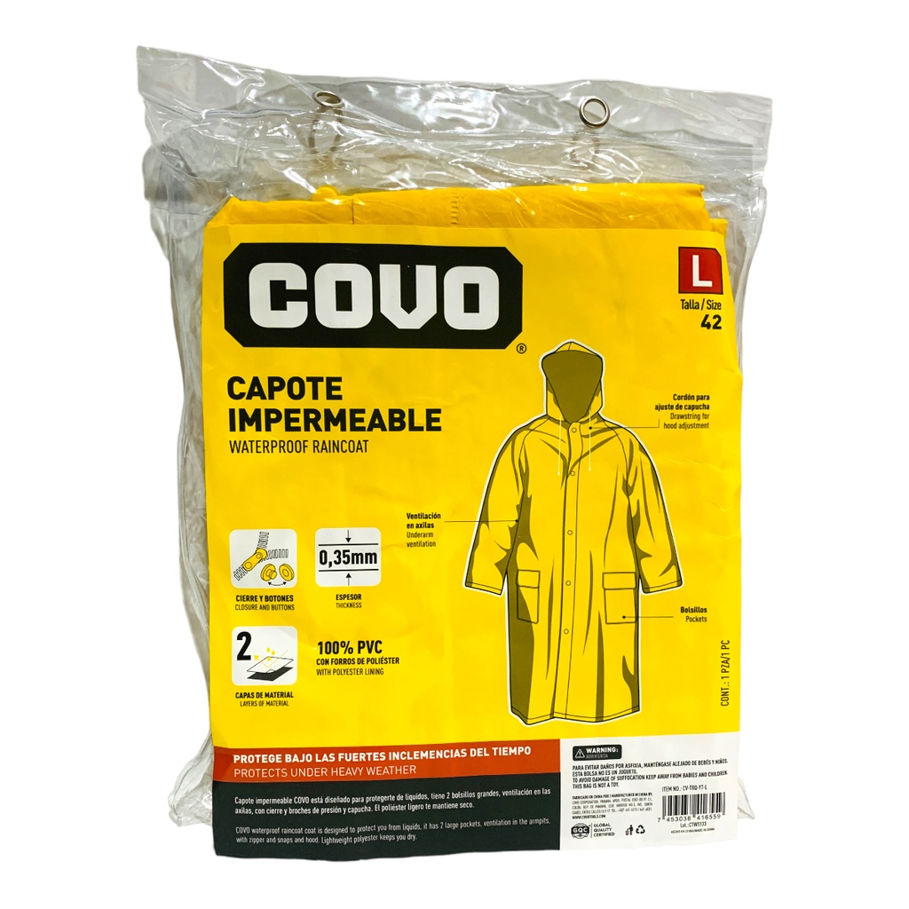 Capote impermeable L COVO