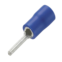 Terminal pin azul 16 a 4 max=27a, d=1.9mm=5/64 plg ANDELI