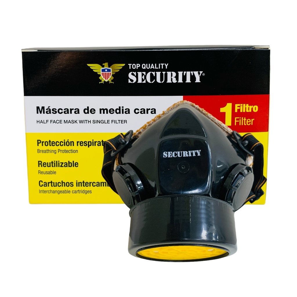 Mascarilla respirador media cara SECURITY