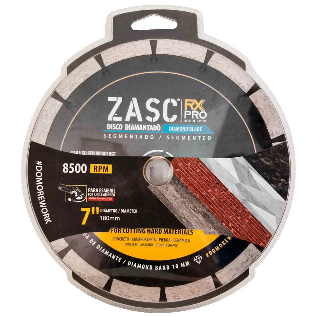 Disco diamantado segmentado 7'' x 7/8'' ZASC