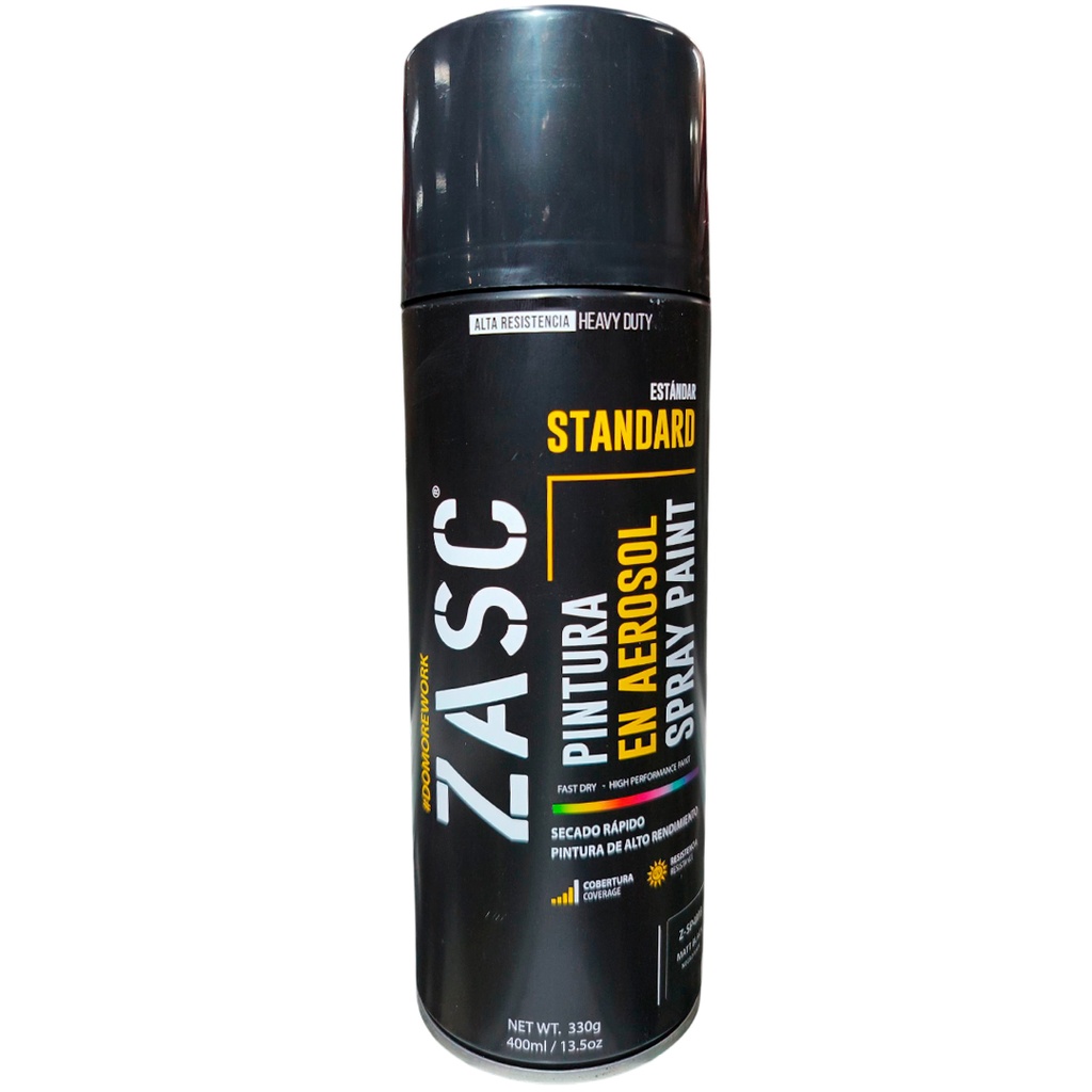 Aerosol uso general negro mate 400ml ZASC
