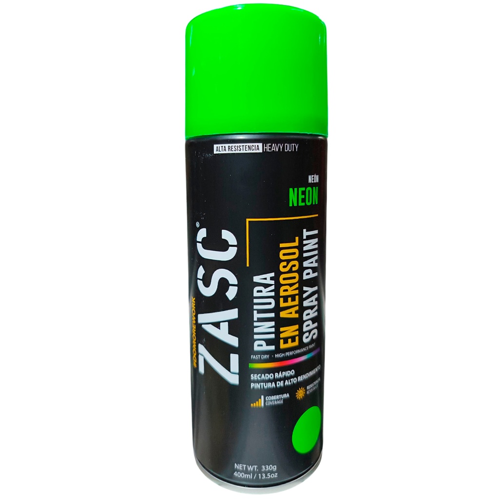 Aerosol neón verde 400ml ZASC