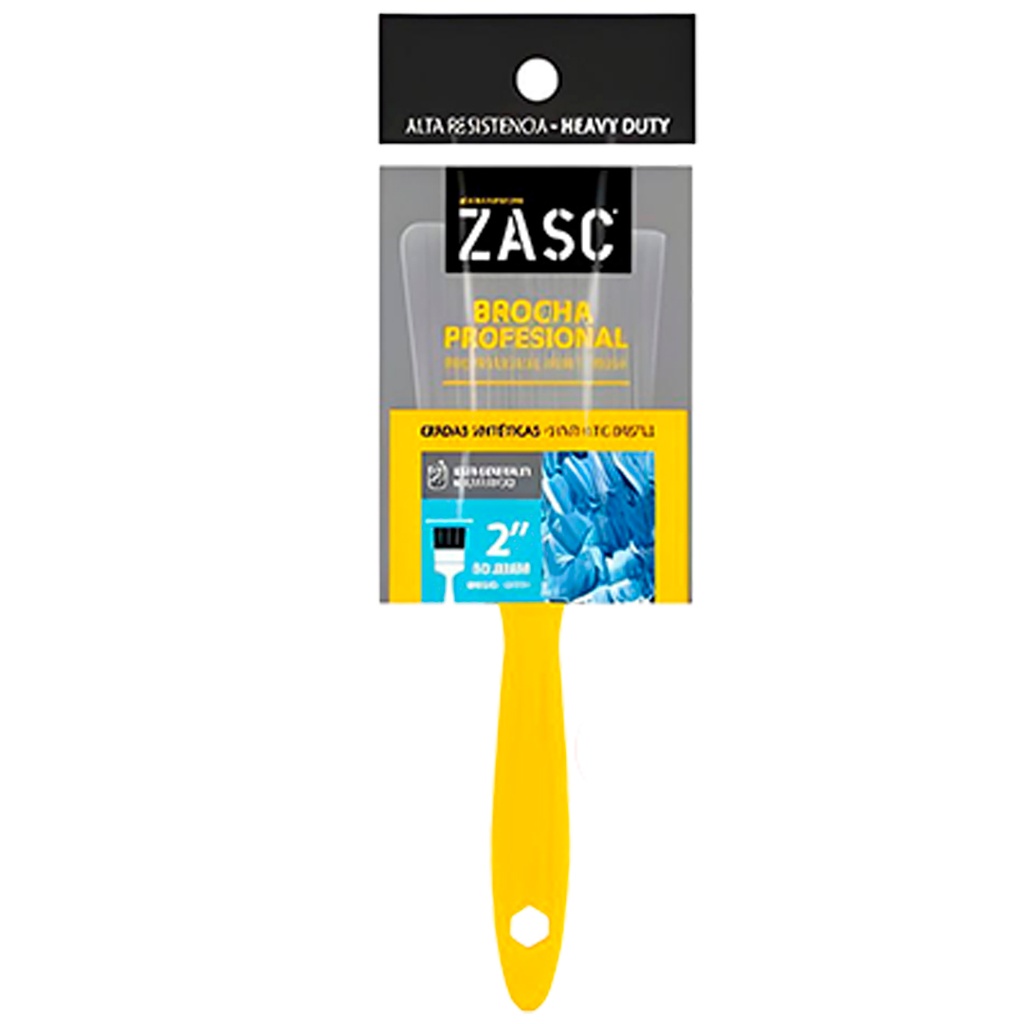 Brocha cerdas sintéticas negra 2" ZASC
