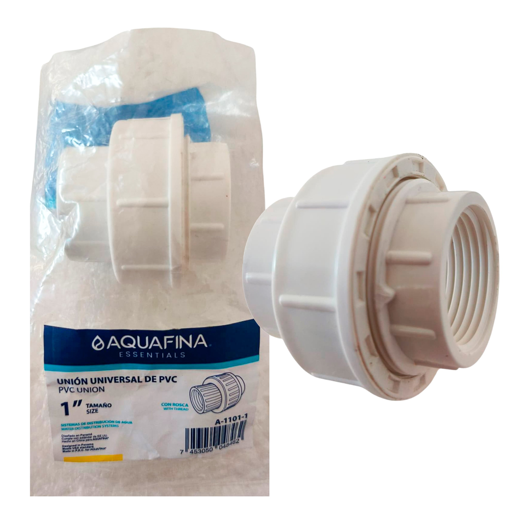 Unión universal pvc hr1" x hr1" AQUAFINA