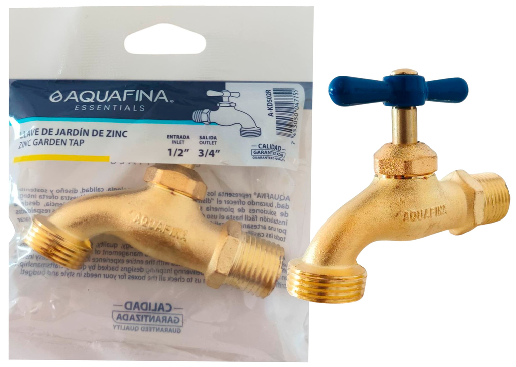 Llave de jardín zinc AQUAFINA (mr1/2'' x mr3/4'')