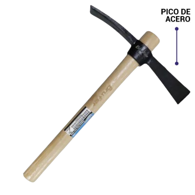 Piqueta pala-pala 400gr mango madera BRUFER