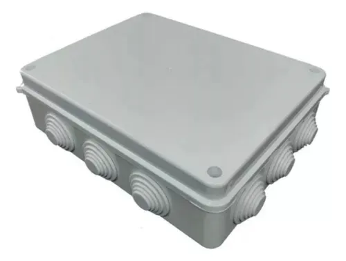 Caja de paso plástica impermeable 22cm x 22cm x 8cm YAKI