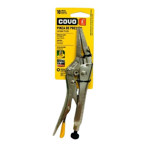 Alicate de presión punta larga 6" COVO