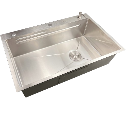 Fregadero 84cm x 53cm acero inoxidable sobre tope BELT-G