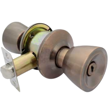 Cerradura pomo tulip antique brass BRUFER (dormitorio)