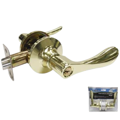 Cerradura manilla ergo dorado BRUFER (dormitorio)