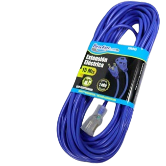 Extension electrica 2p + t 15 metros BRUFER