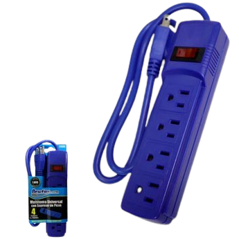 Multitoma 4 tomas 2p + t (90cm) 15Amp BRUFER