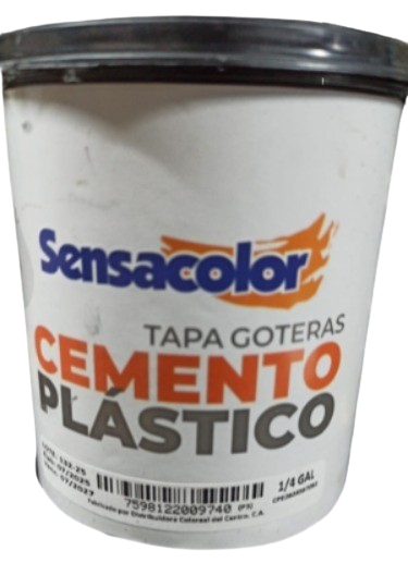 Cemento plastico tapa gotera (1/4 Galon) SENSACOLOR
