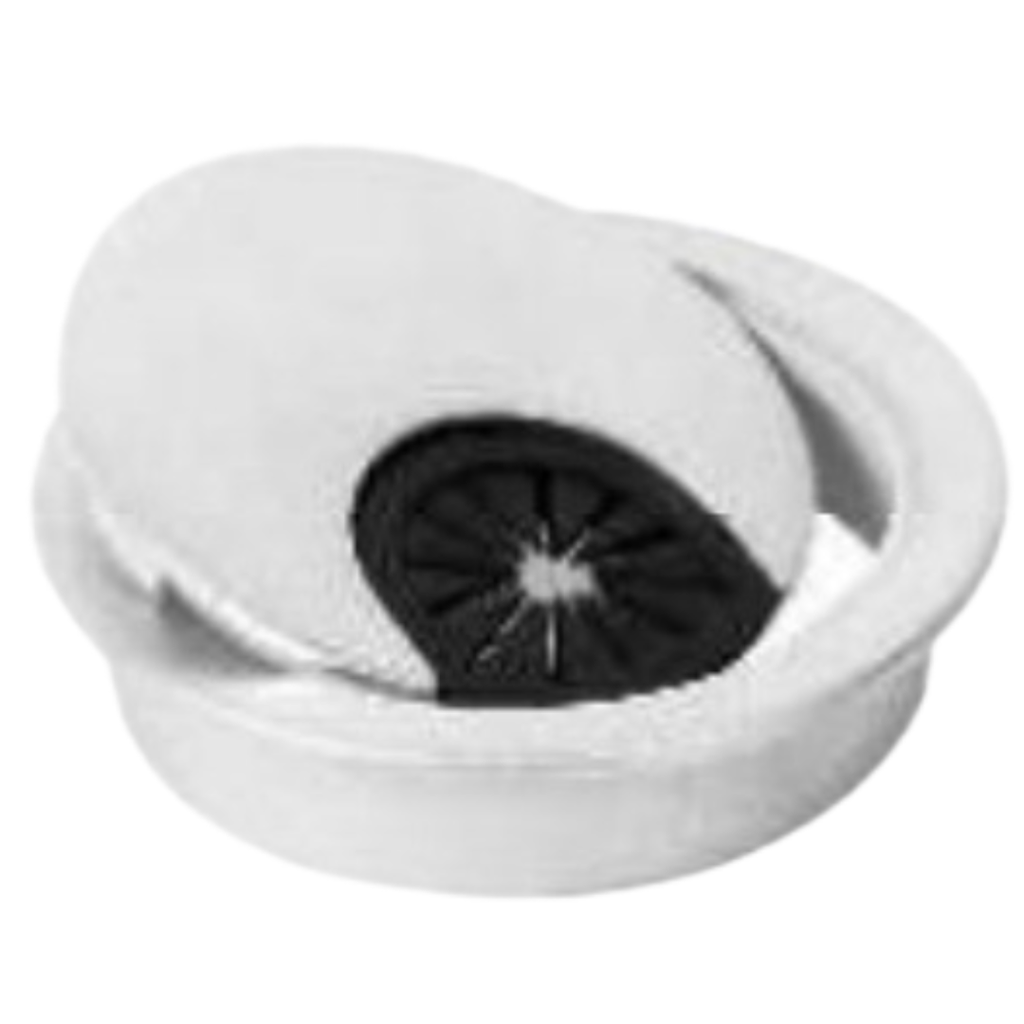 Tapón pasacables para orificio 50mm plateado VERT