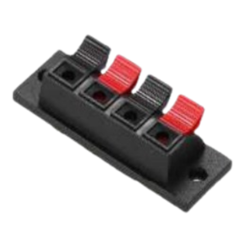 Conector terminal rápido d/altavoz 4 vías 3amp awg16-24