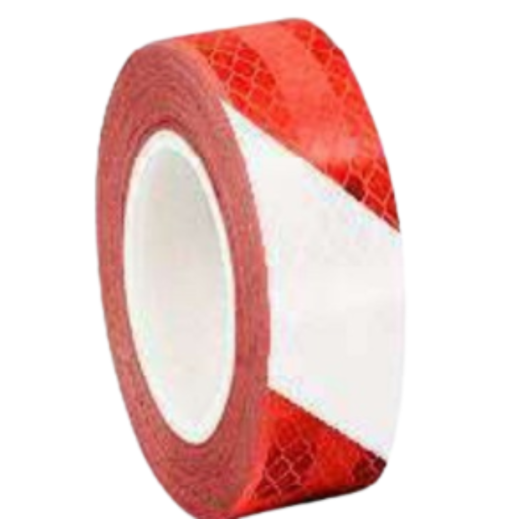 Cinta reflectiva 25mm x 5mts roja/blanca HIGHPOWER