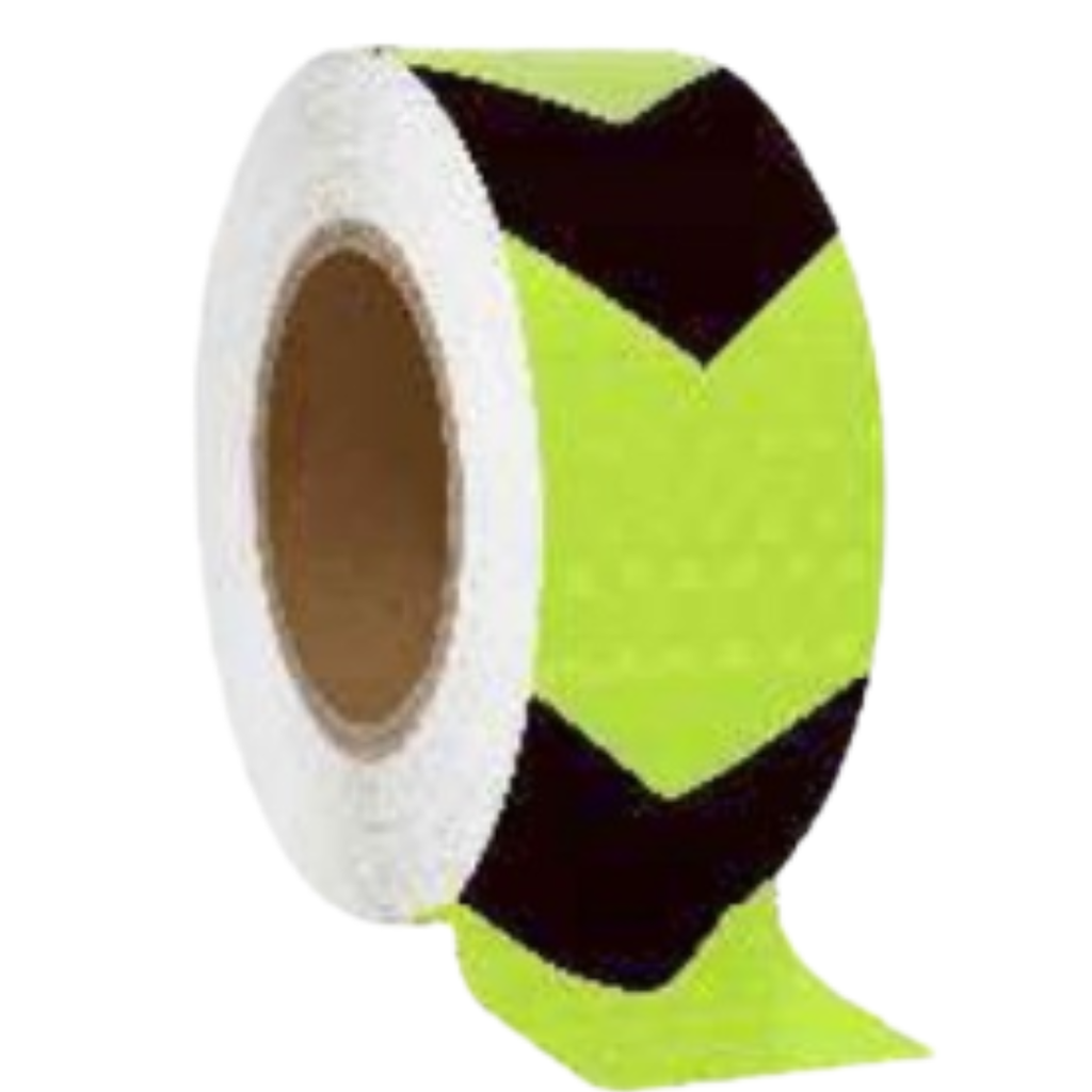 Cinta reflectiva 50mm x 5 metros amarilla/negra HIGHPOWER